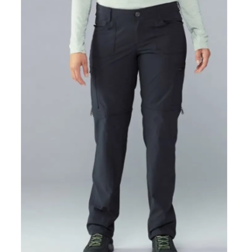 NEW Kuhl Horizn RECCO Convertible Cargo Hiking Pants In Raven Gray Size 8 Long